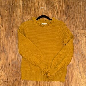 Madewell Mustard Brown Knit Sweater